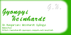 gyongyi weinhardt business card