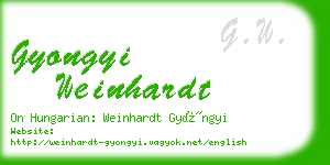 gyongyi weinhardt business card